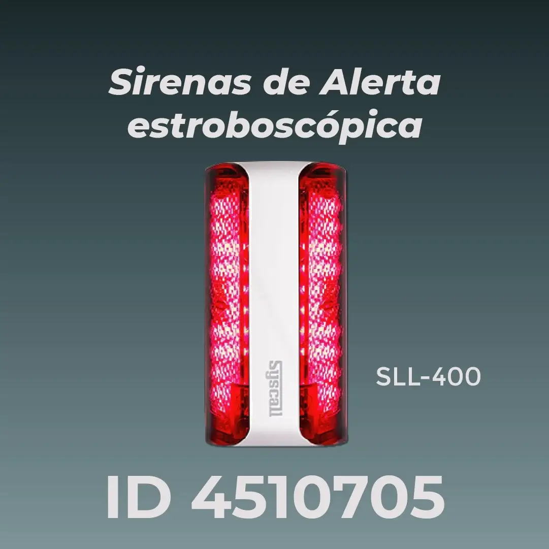 Sirenas de alerta estraboscópica Syscall Chile